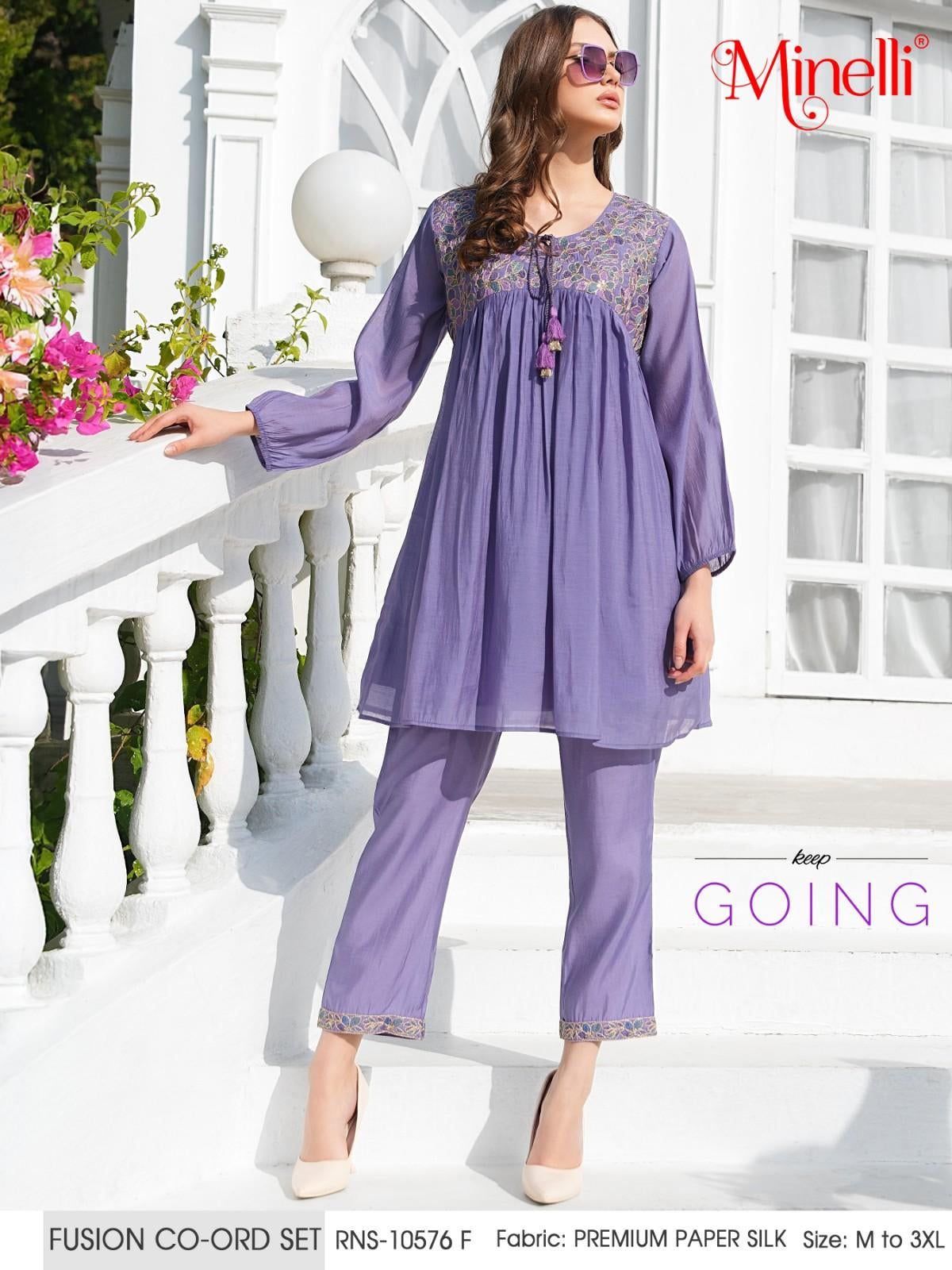 Lavender-Colored Fusion Co-Ord Set