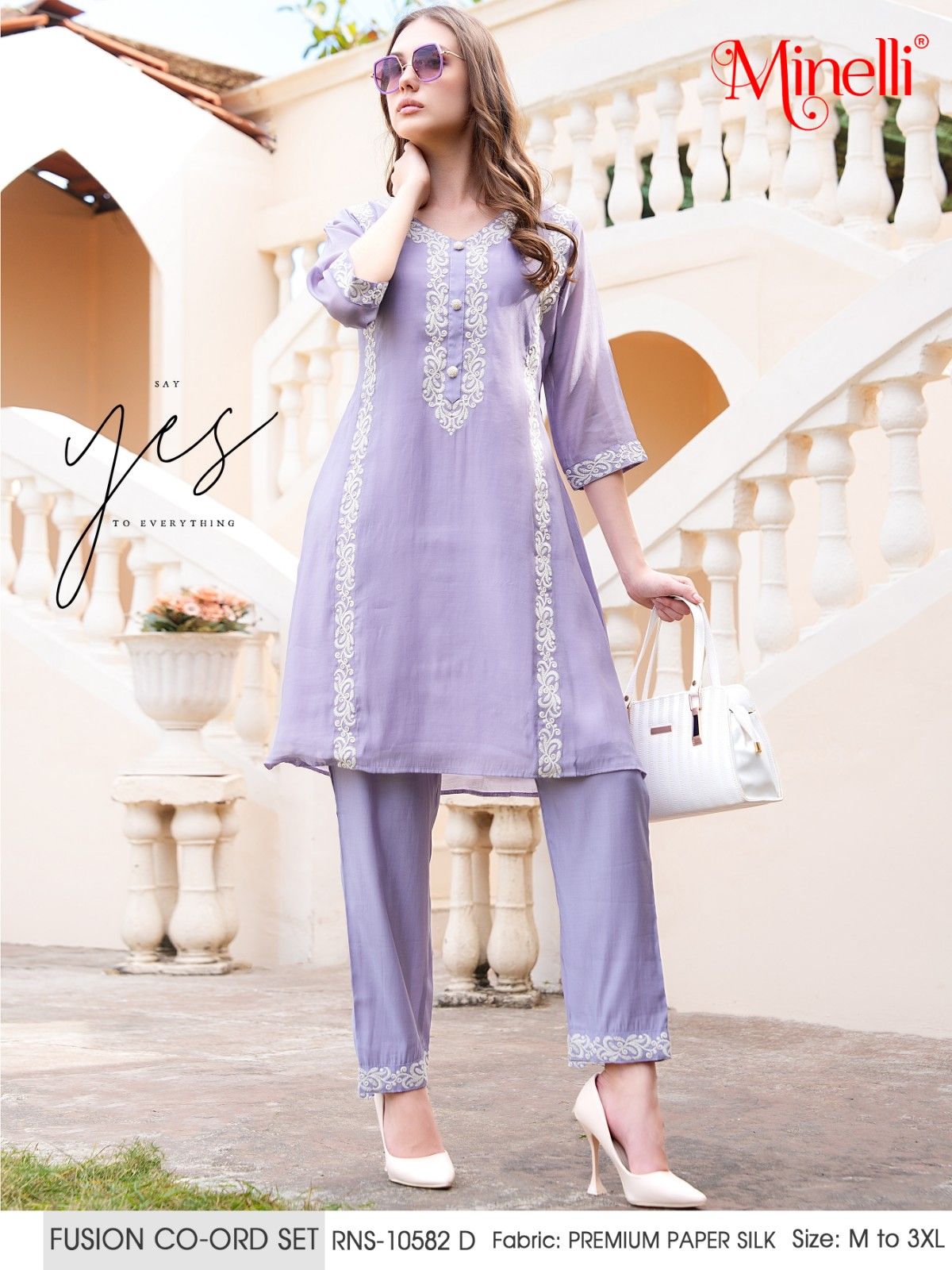 Lavender-Colored Fusion Co-Ord Set