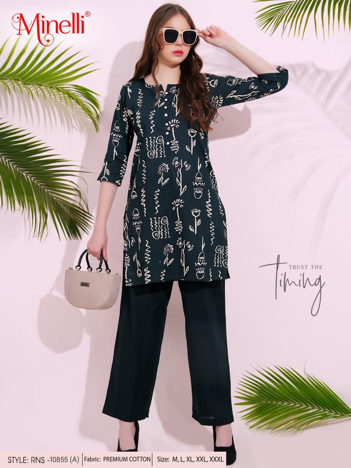 Indigo-Colored Printed Co-Ord Set