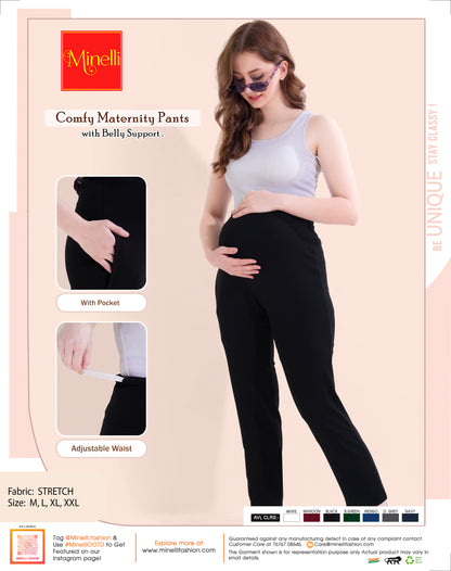 Womens Maternity Pant - Black