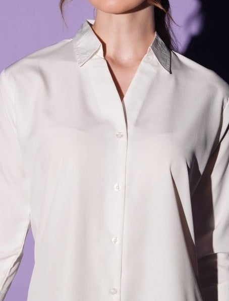 White-Colored Solid Formez Shirt