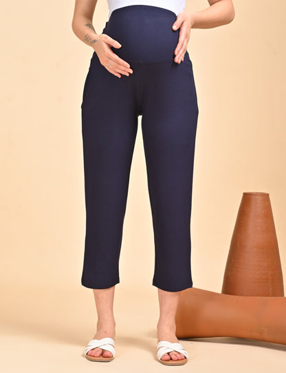 Womens Maternity Pant - Navy Blue