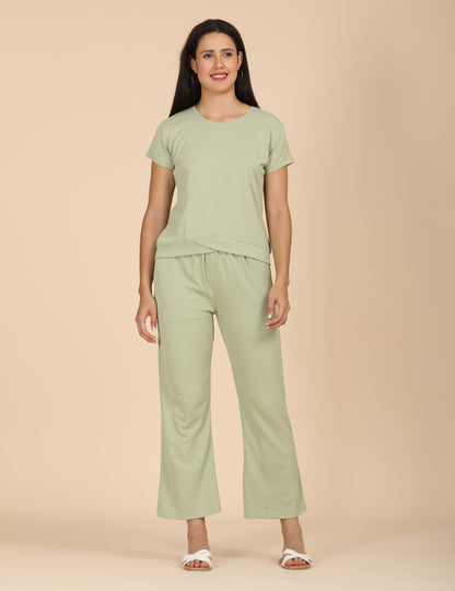 Womens Solid Travel Wear - Green