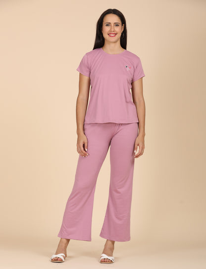 Womens Printed Travel Wear - Pink