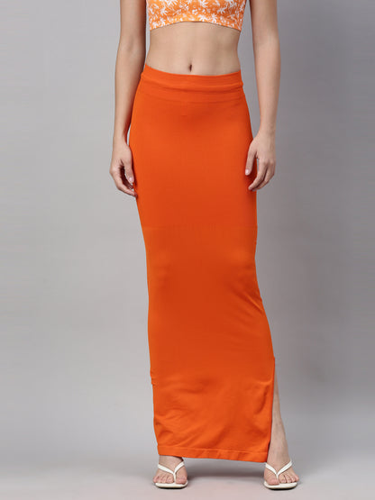 Womens Saree Shapewear - Orange