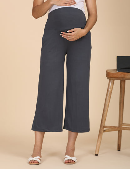 Womens Maternity Palazzo - Grey