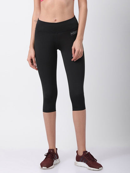 Black/Neon Flexi Fit Active Capri