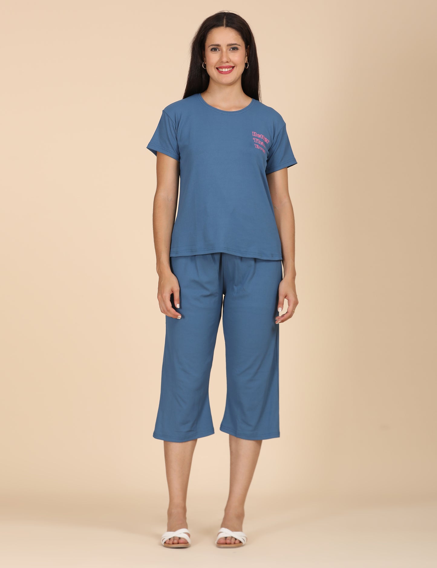 Womens Printed Travel Wear - Blue