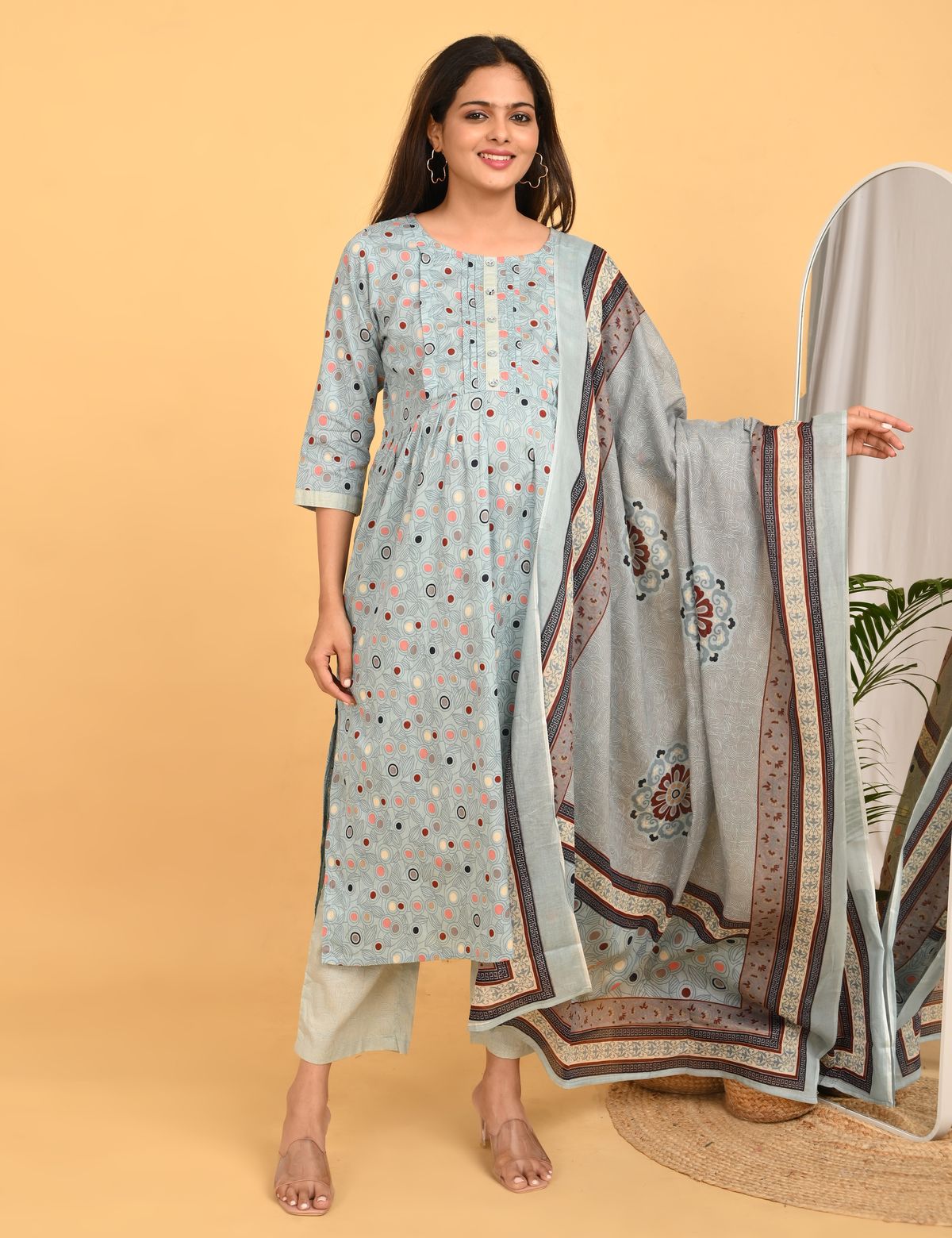 Womens Maternity SKD Set - Grey