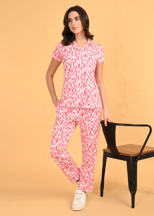 Womens Front Open Travel Wear - Fuchsia