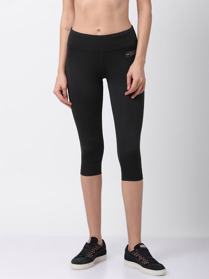 Black/Grey Flexi Fit Active Capri