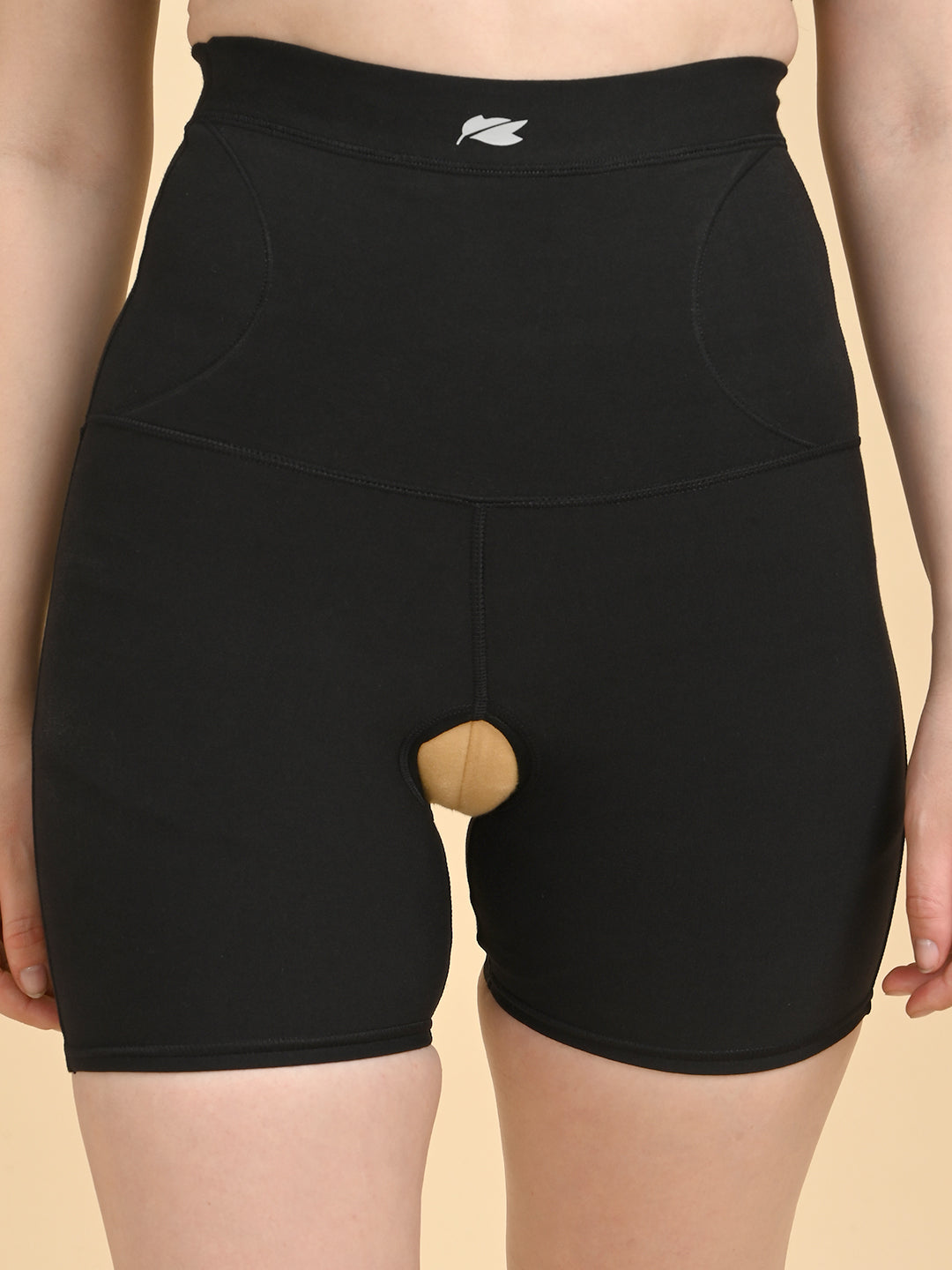 Womens Tummy Thigh Shaper - Black