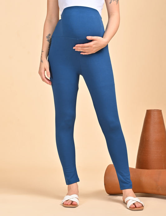 Womens Maternity Legging - Indigo