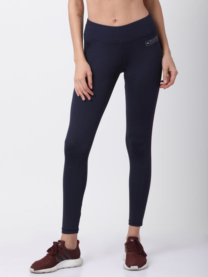 Navy/Fuchsia Flexi Fit Active Trackpant