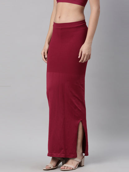 Womens Saree shapewear - Burgundy