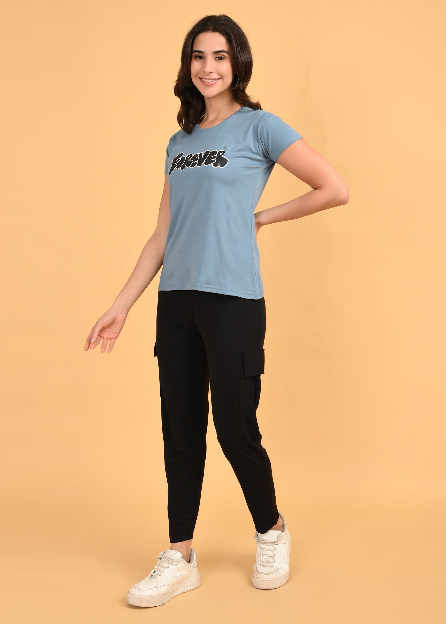 Womens Printed Travel Wear - Grey