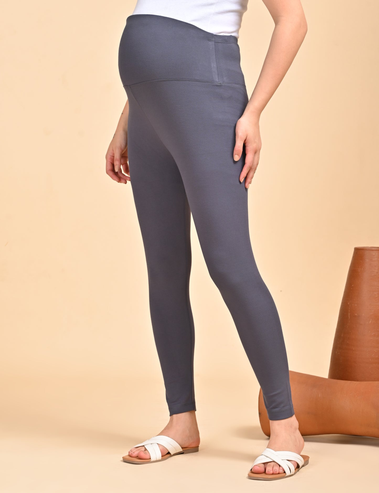 Womens Maternity Legging - Grey