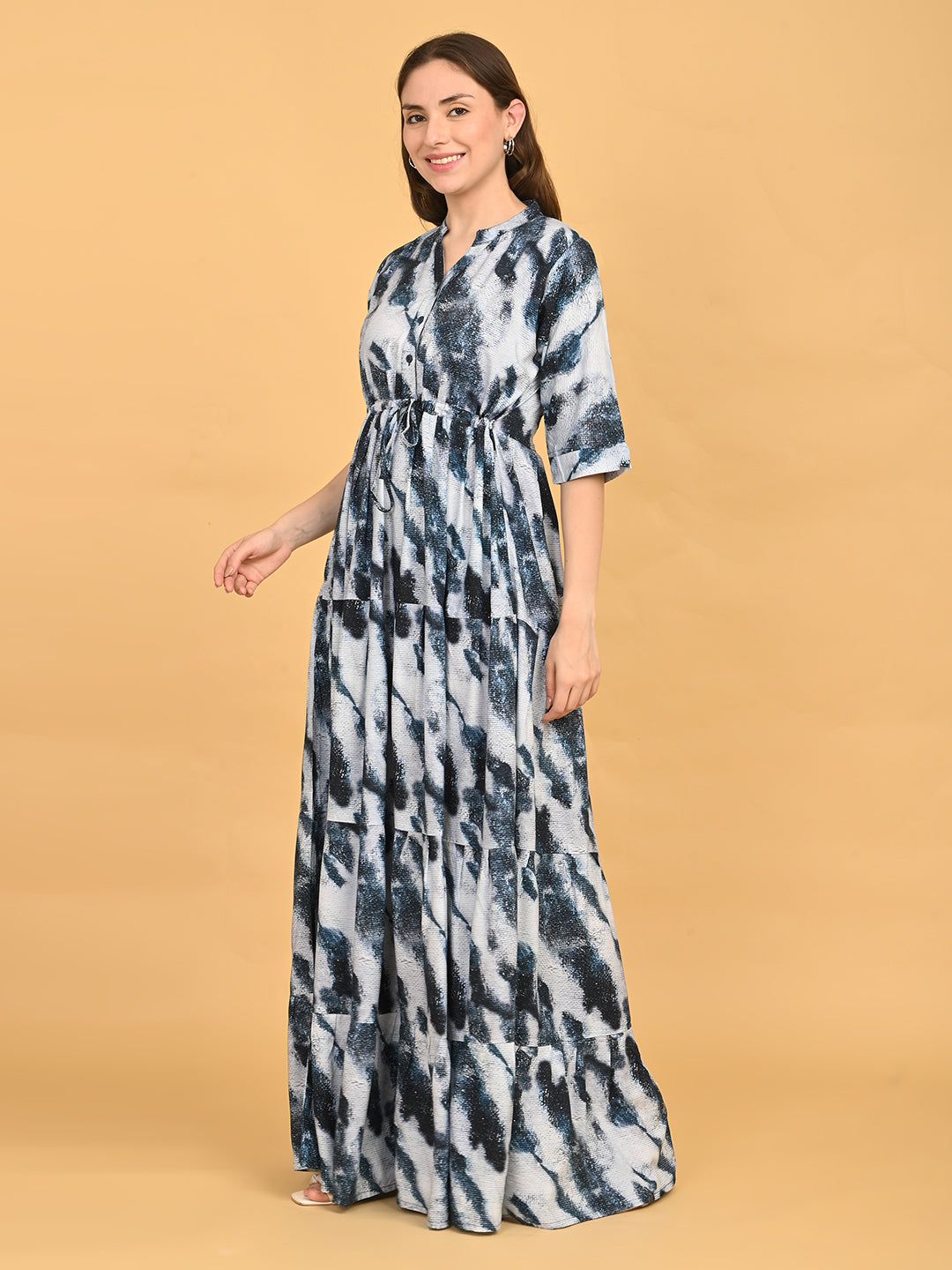 Blue-Colored Premium Flare Gown