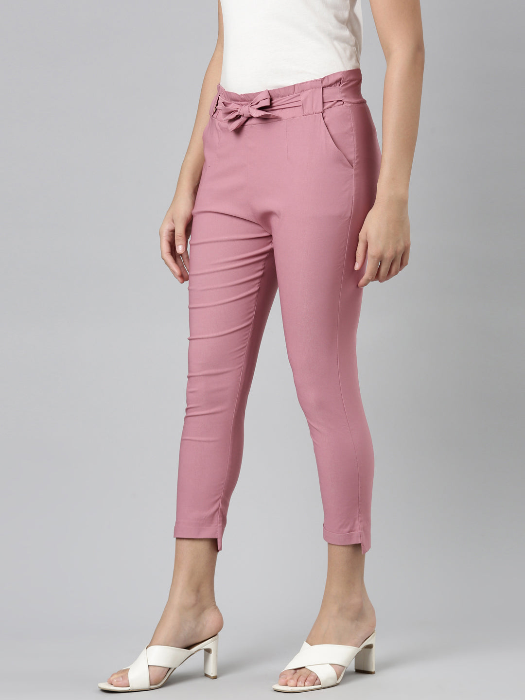 Womens Solid Knot Pant - Onion – Minelli