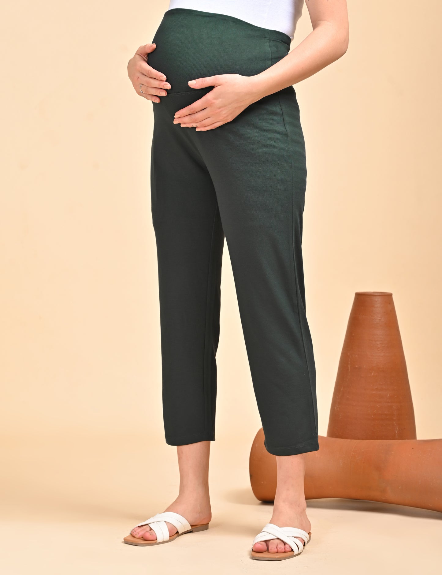 Womens Maternity Pant - Green