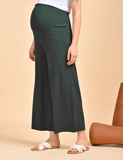 Womens Maternity Palazzo - Green