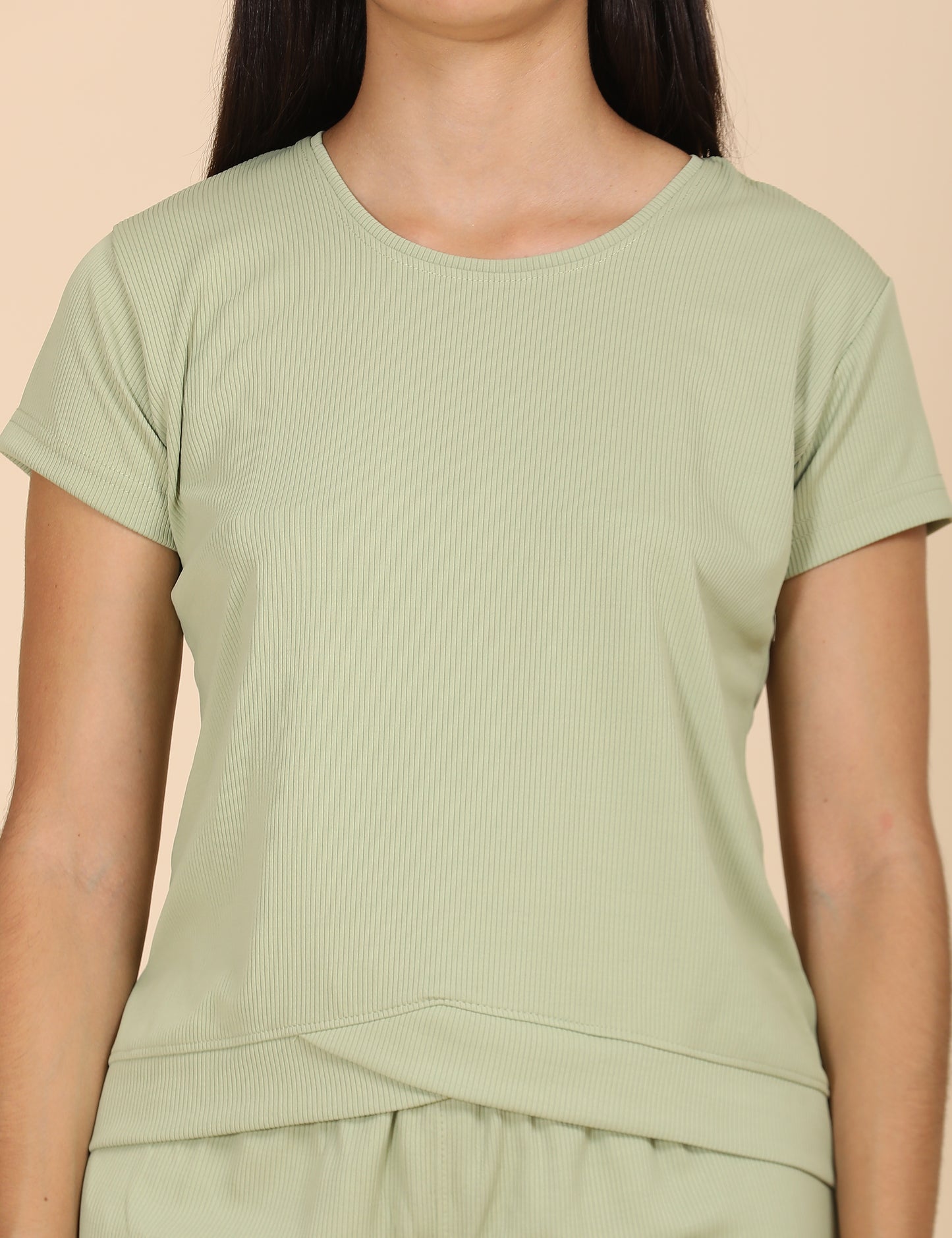 Womens Solid Travel Wear - Green