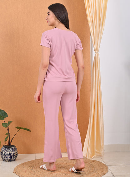 Womens Solid Travel Wear - Pink