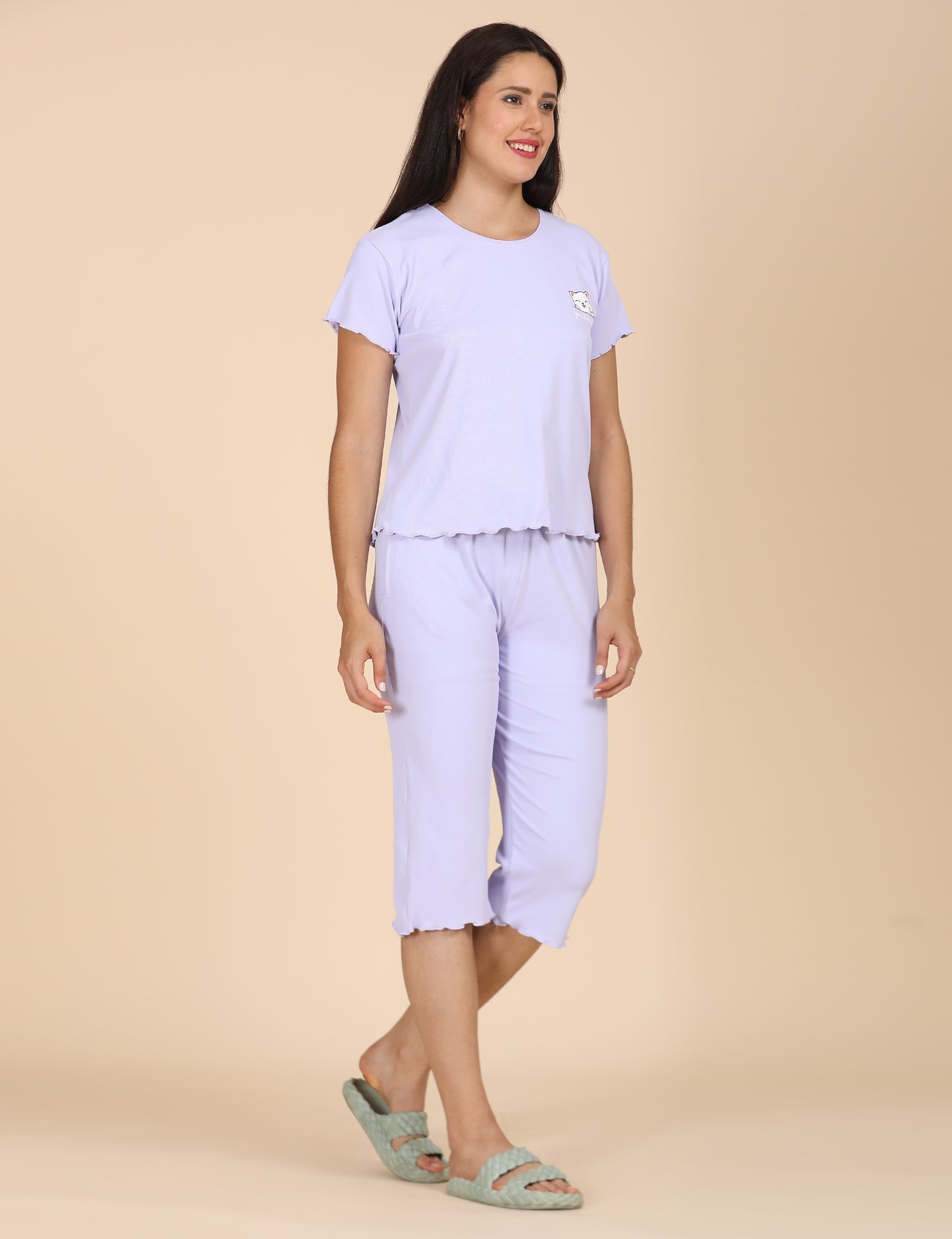 Womens Printed Travel Wear - Lavender