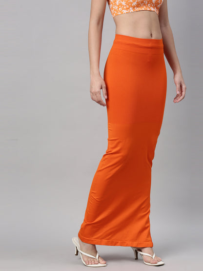 Womens Saree Shapewear - Orange