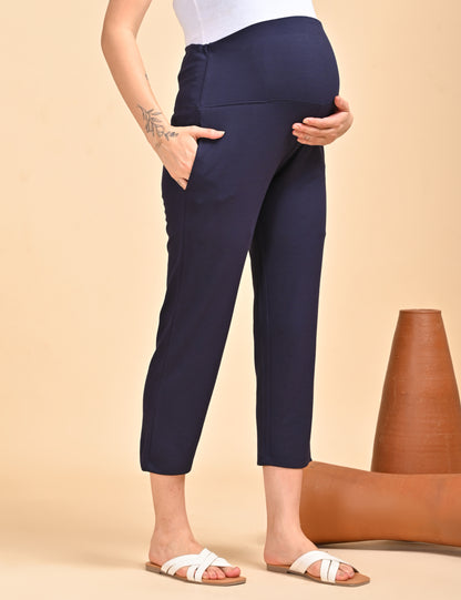 Womens Maternity Pant - Navy Blue