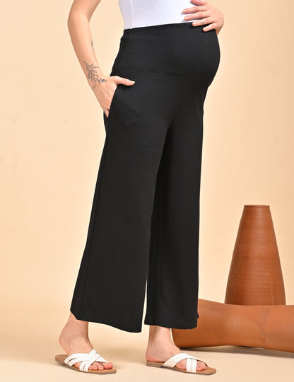 Womens Maternity Palazzo - Black