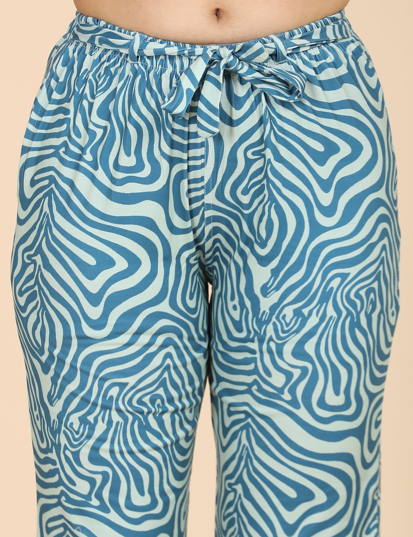 Womens Printed Travel Wear - Turquoise