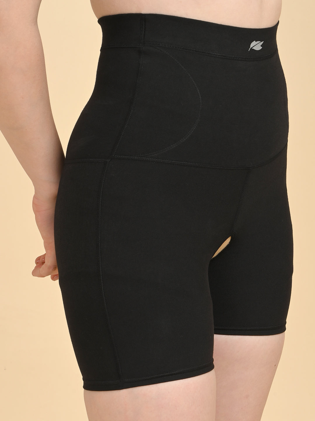Womens Tummy Thigh Shaper - Black