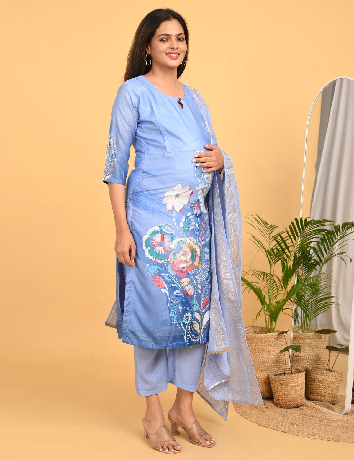 Womens Maternity SKD Set - Lavender