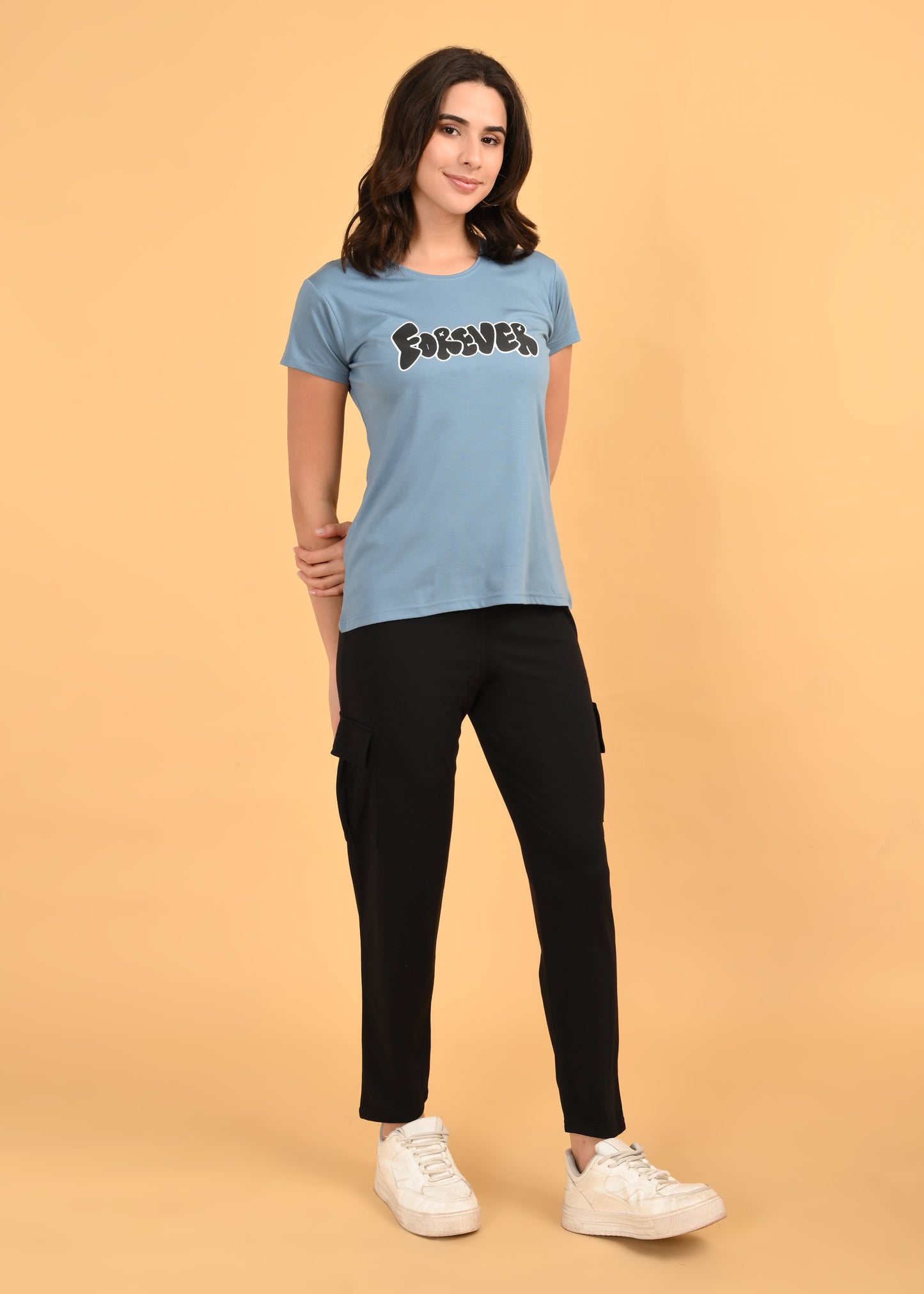 Womens Printed Travel Wear - Grey