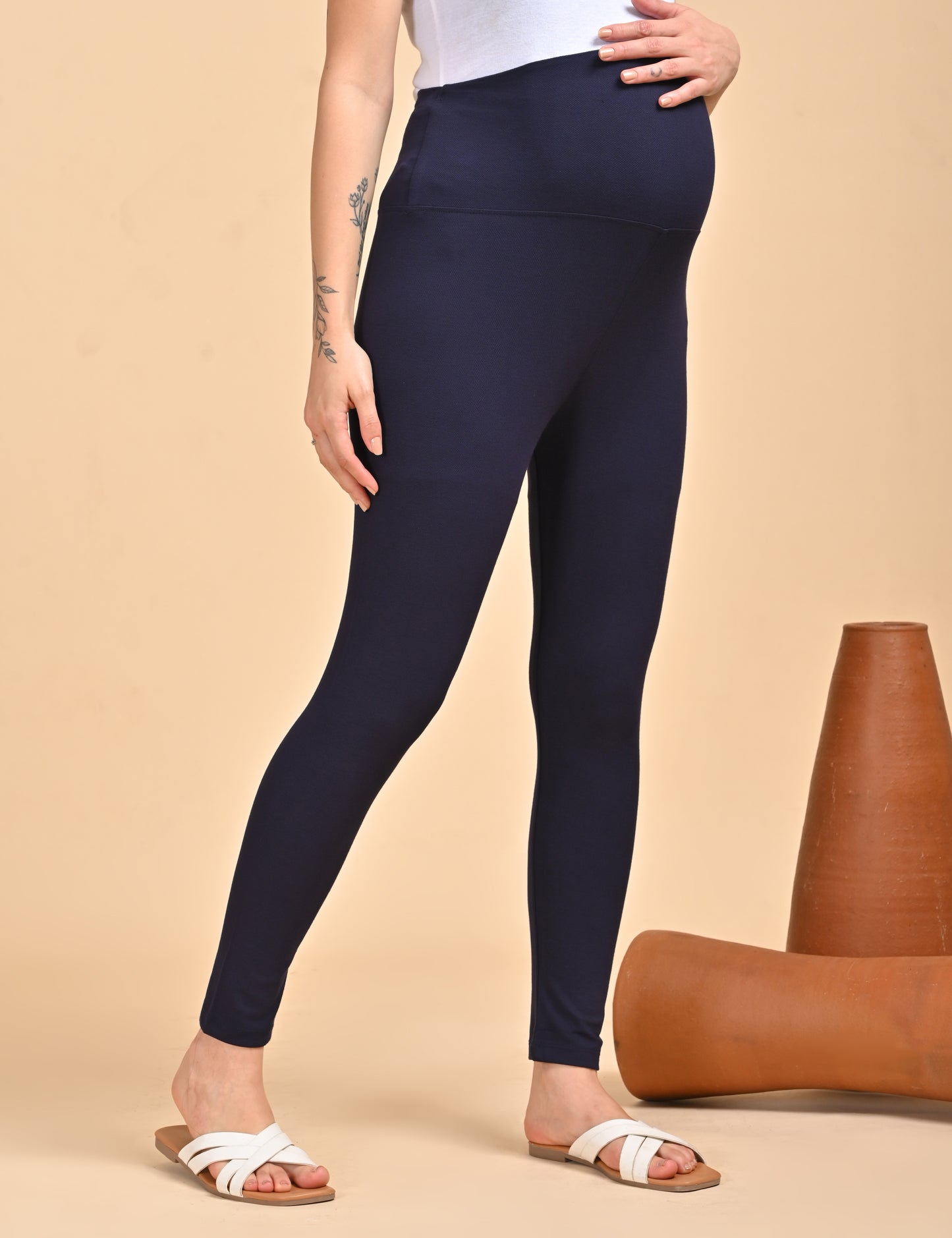 Womens Maternity Legging - Navy