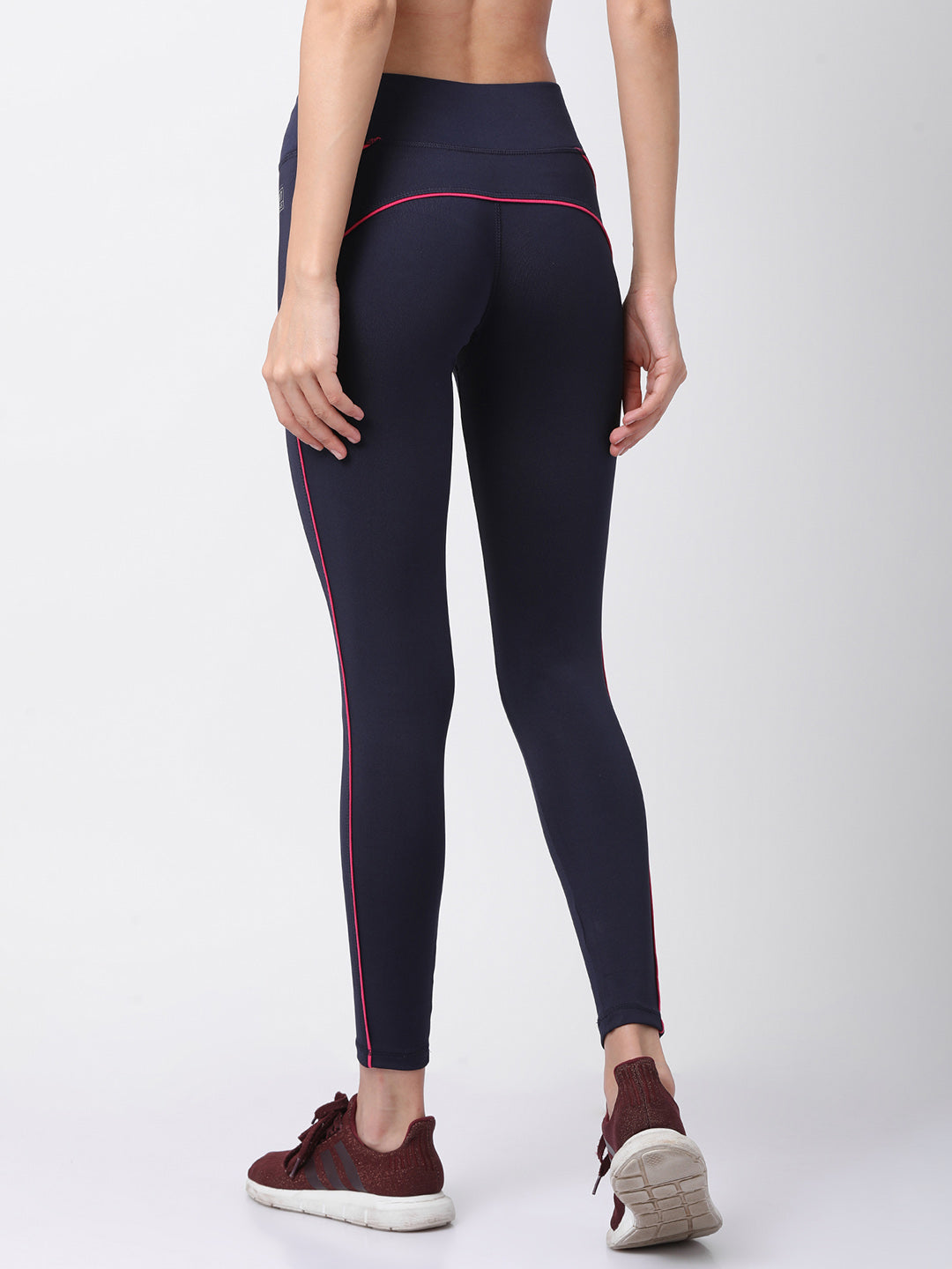 Navy/Fuchsia Flexi Fit Active Trackpant