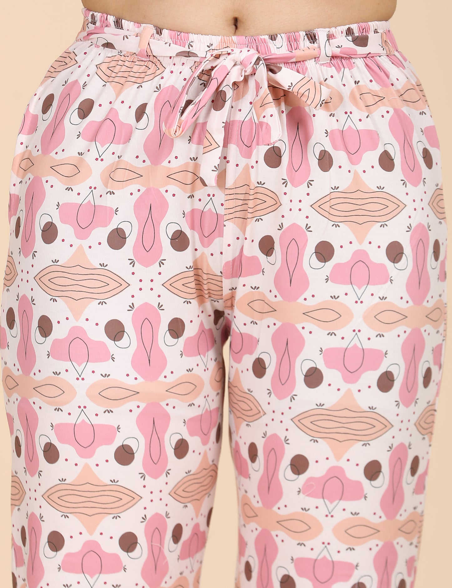 Womens Printed Travel Wear - Pink