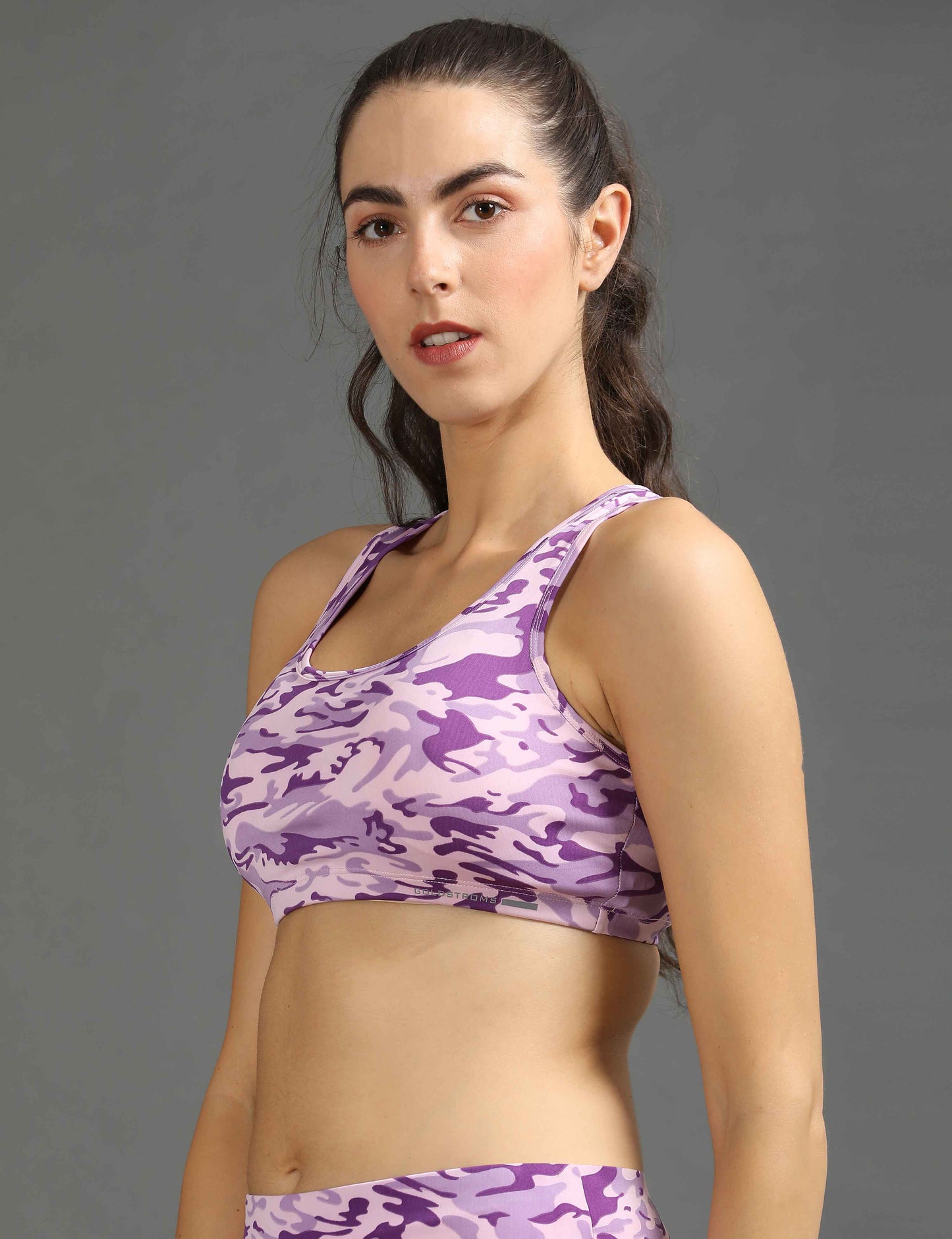 Womens Sports Bra with Removable Pads - L Magenta