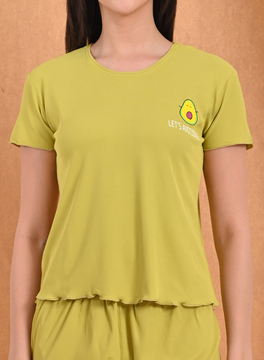 Womens Printed Travel Wear - Yellow