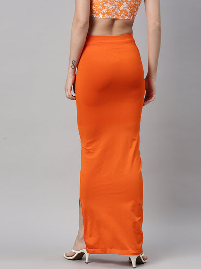 Womens Saree Shapewear - Orange