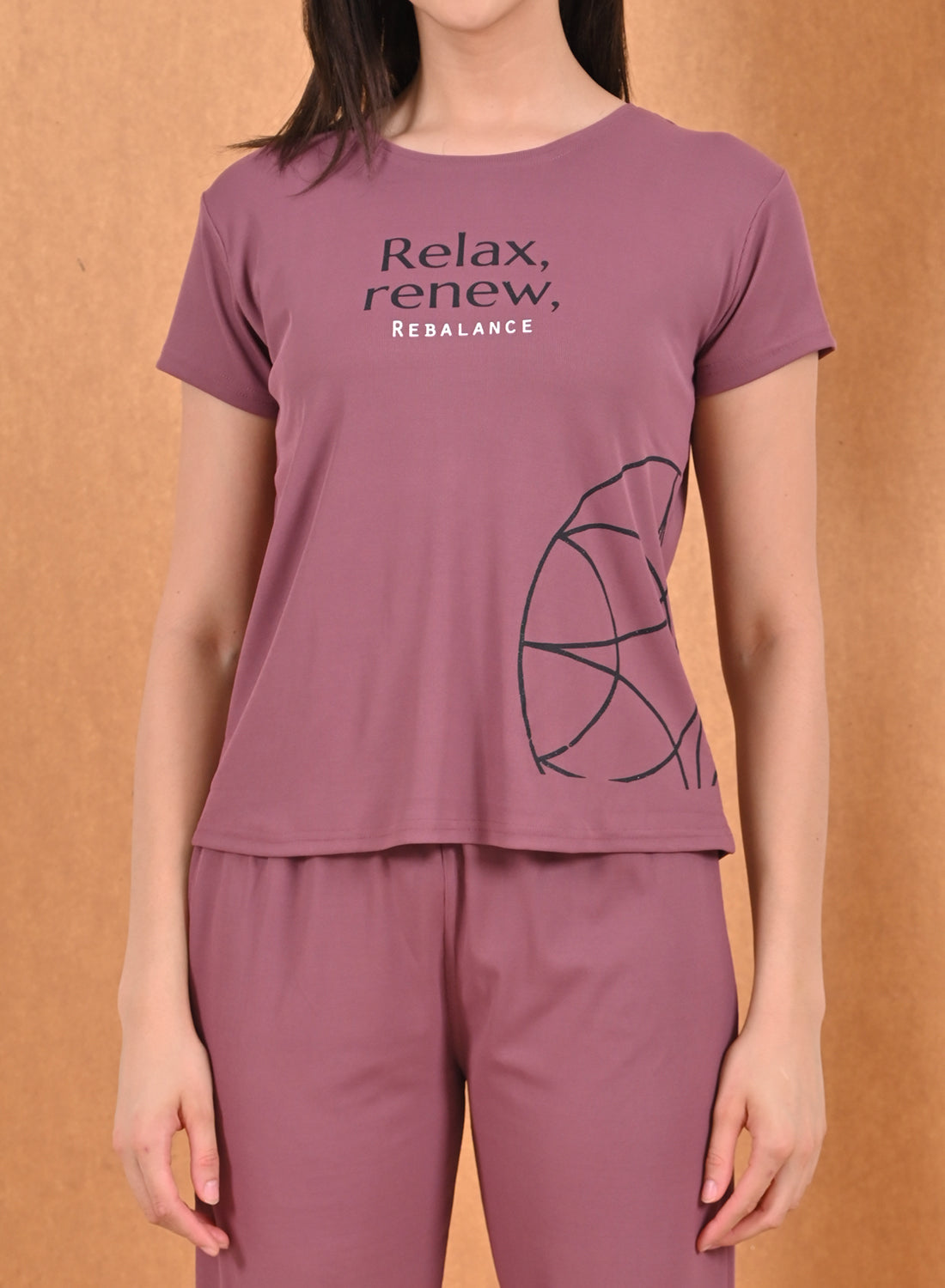 Womens Printed Travel Wear - Maroon