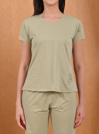 Womens Printed Travel Wear - Khaki