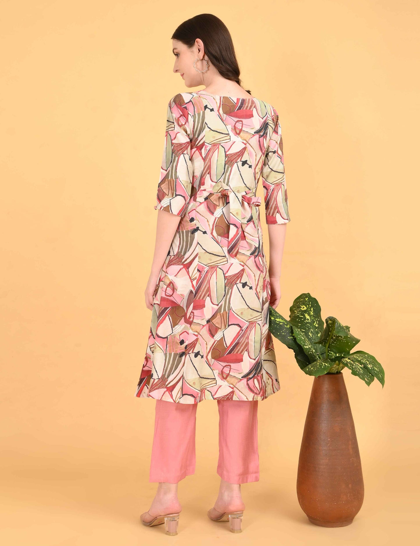 Womens Maternity Kurti Pant Set - Multi