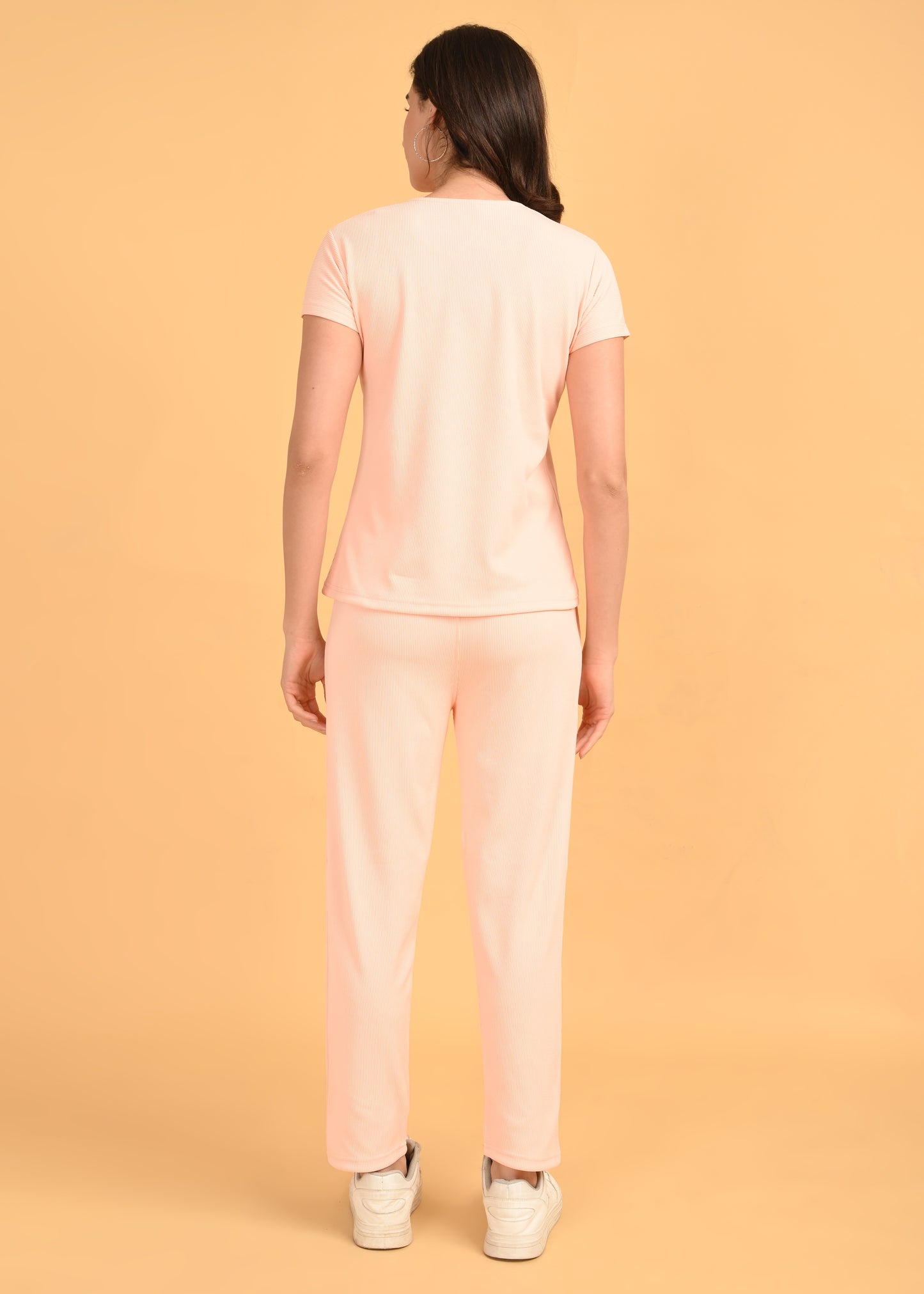 Womens Printed Travel Wear - Peach