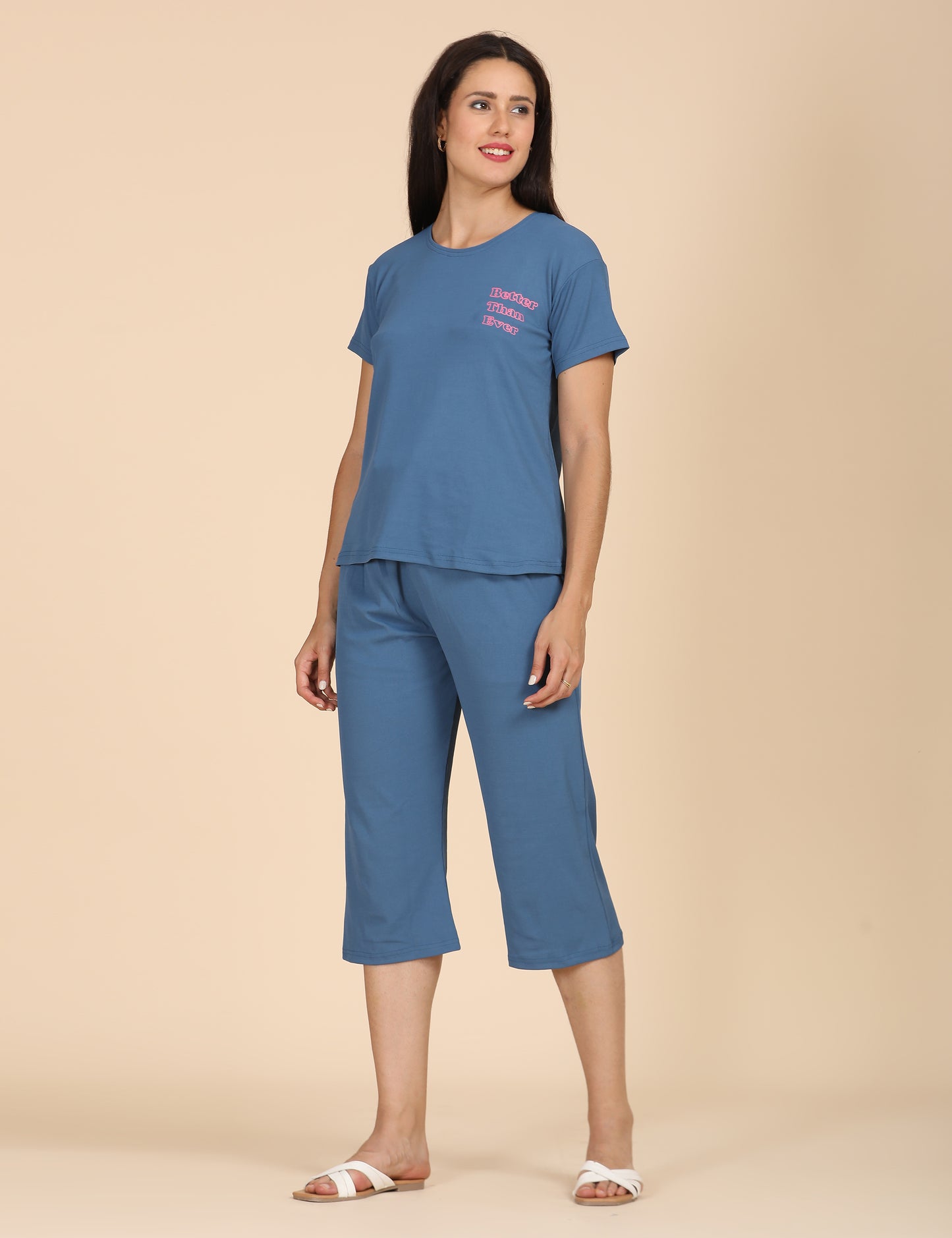 Womens Printed Travel Wear - Blue