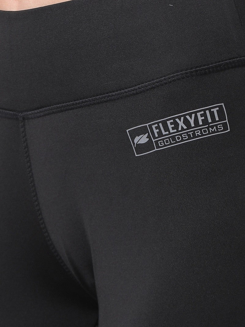 Black/Neon Flexi Fit Active Capri