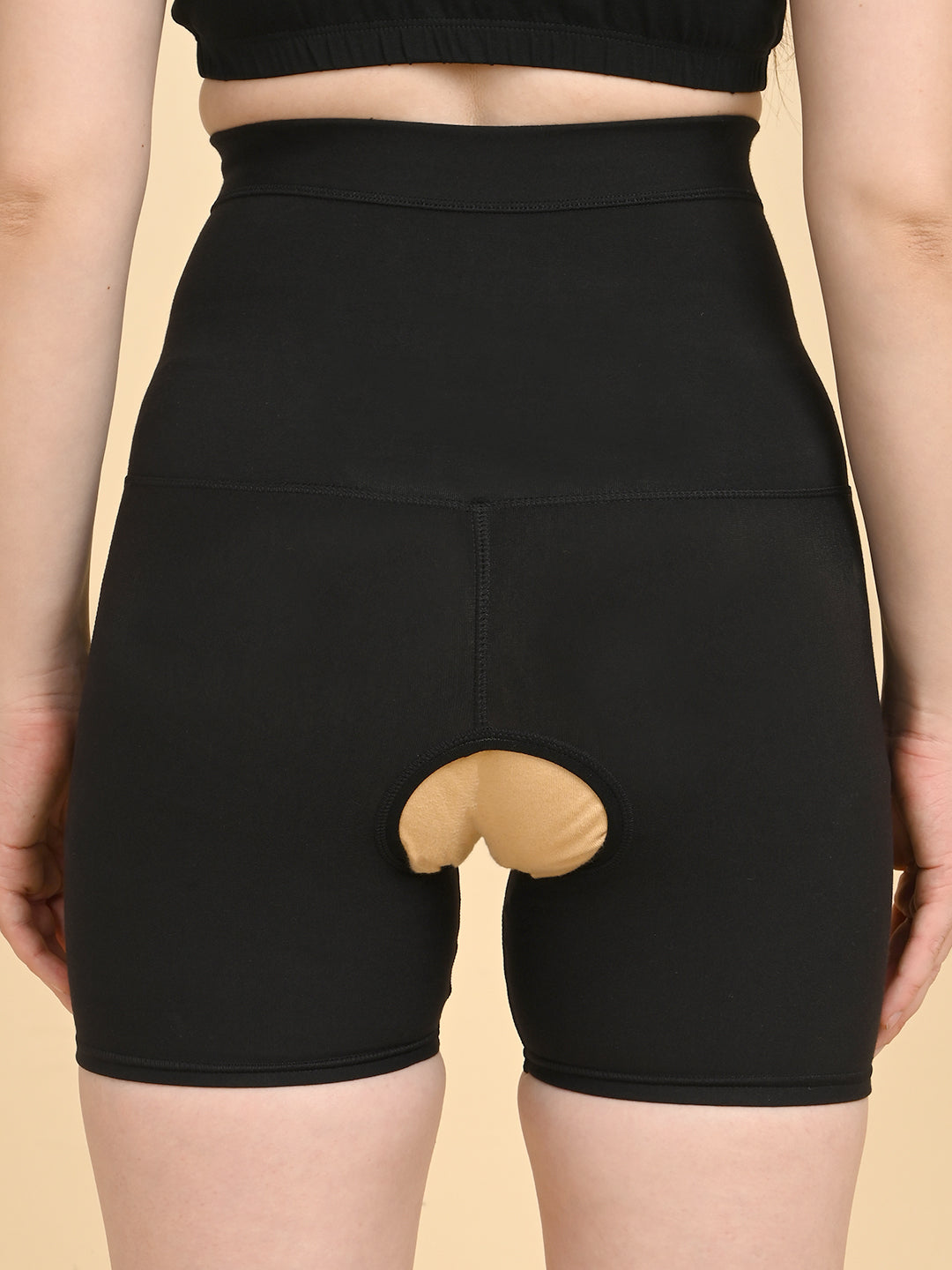 Womens Tummy Thigh Shaper - Black