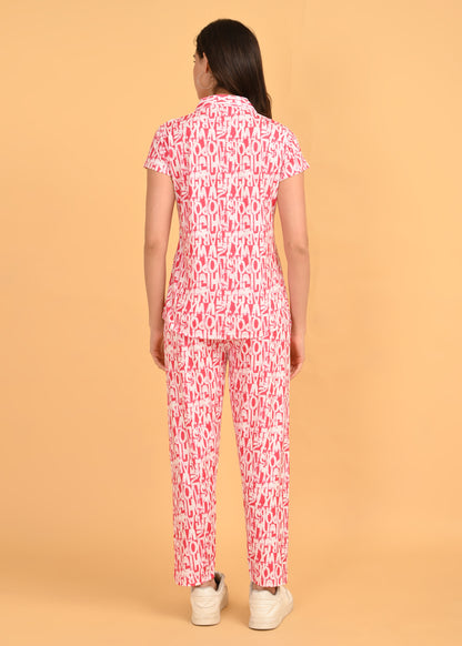 Womens Front Open Travel Wear - Fuchsia