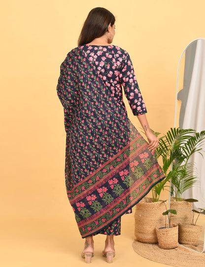 Womens Maternity SKD Set - Navy Blue